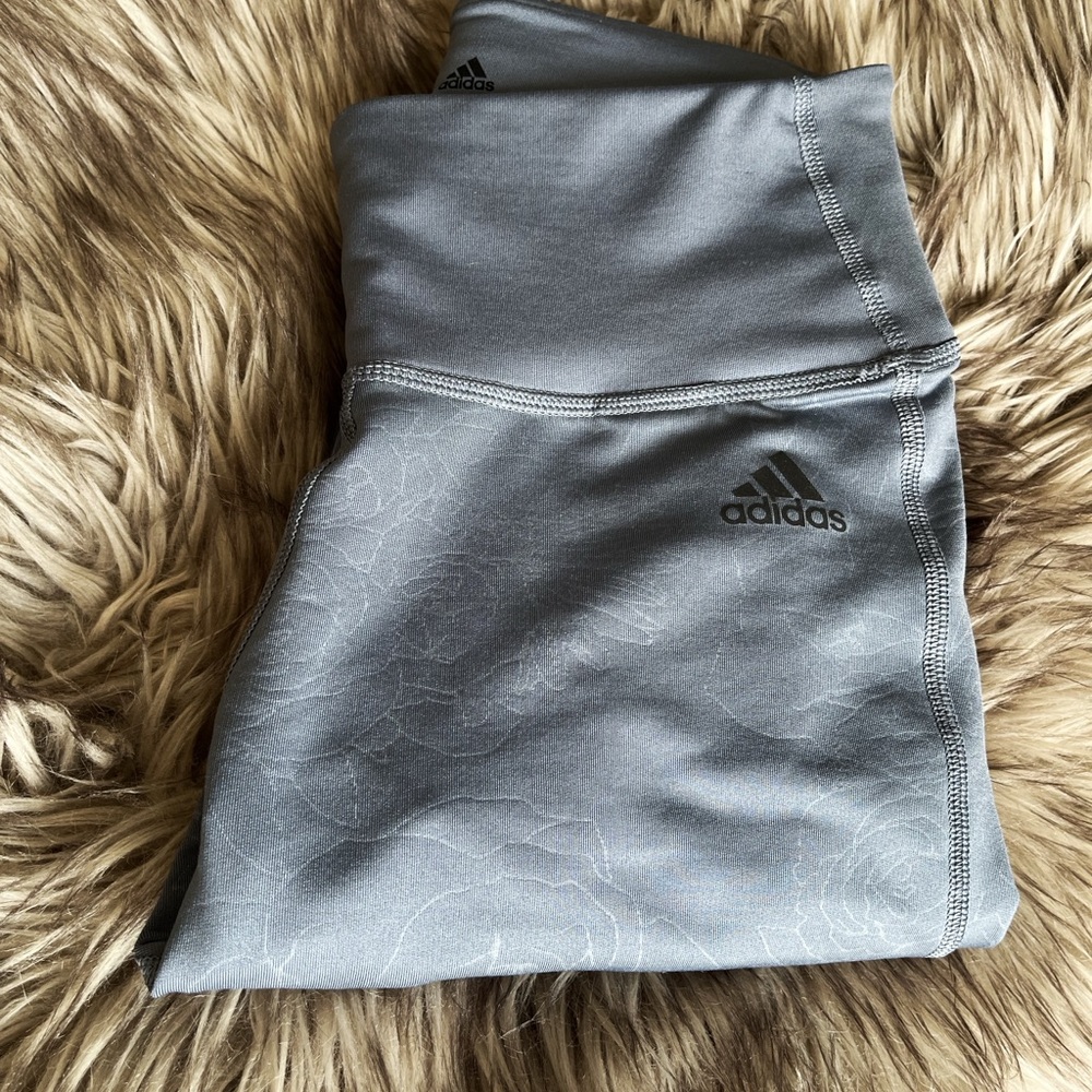 Adidas Floral Purple Climawarm Leggings